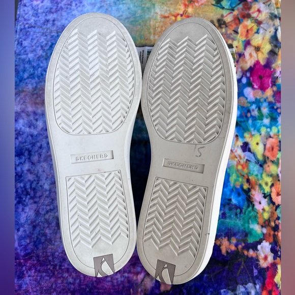 Skechers Sparkly Glitter Star Sneakers- Size 10 - Picture 7 of 8